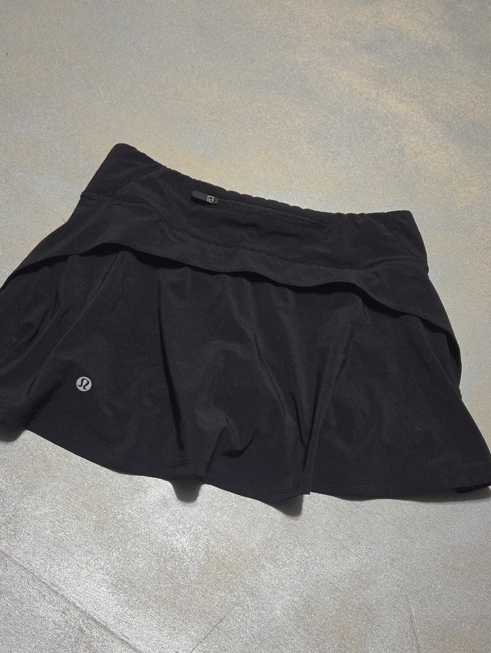 lululemon athletica Black Circle Skirt with Built-In Shorts